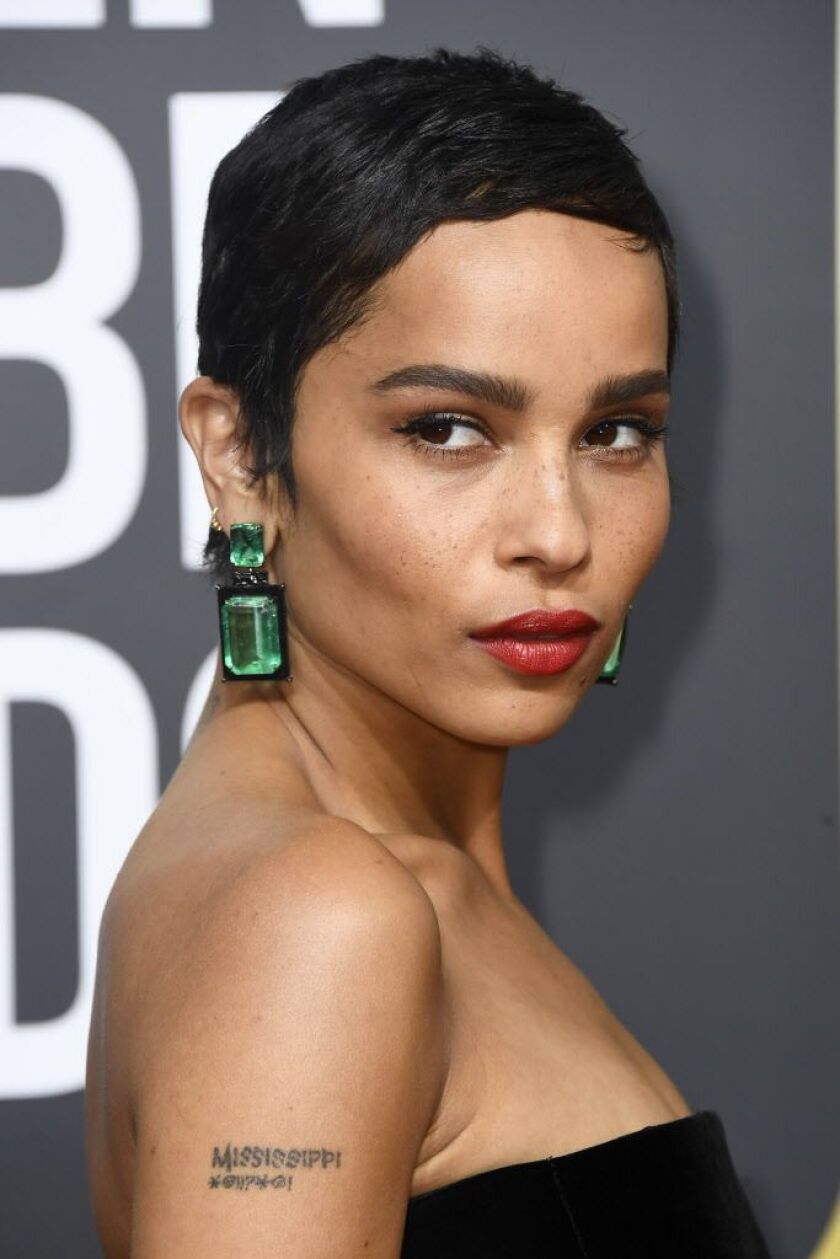 Actress Zoe Kravitz attends The 75th Annual Golden Globe Awards at The Beverly Hilton Hotel on January 7, 2018 in Beverly Hills, California. Emeralds were among the jewels of choice (next to diamonds) Sunday night. | Frazer Harrison/Getty Images