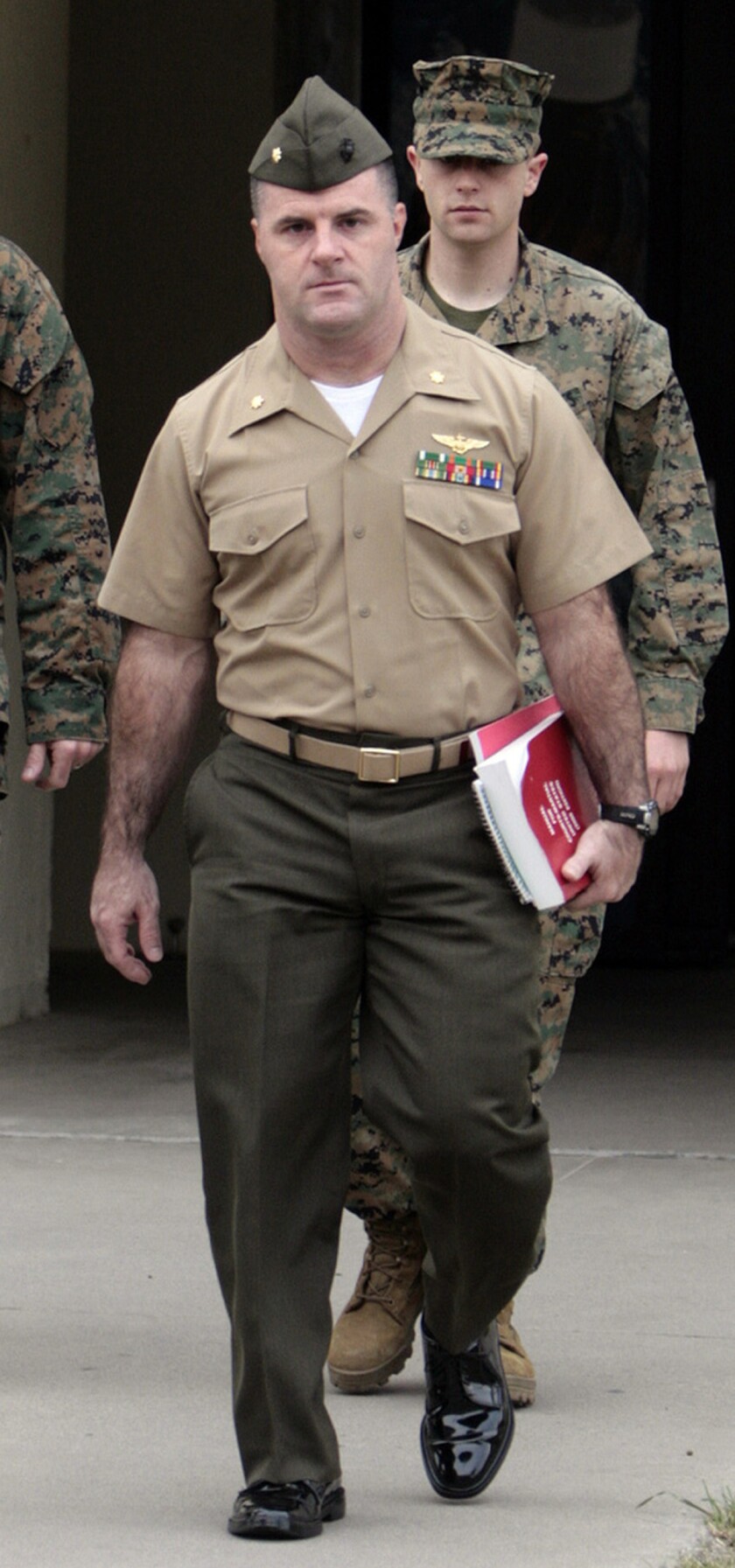 Then-Major Dale Saran, who served 20 years in the Marines in April 2006 at Camp Pendleton, California, during his days with as a Judge Advocate General’s Corps attorney.