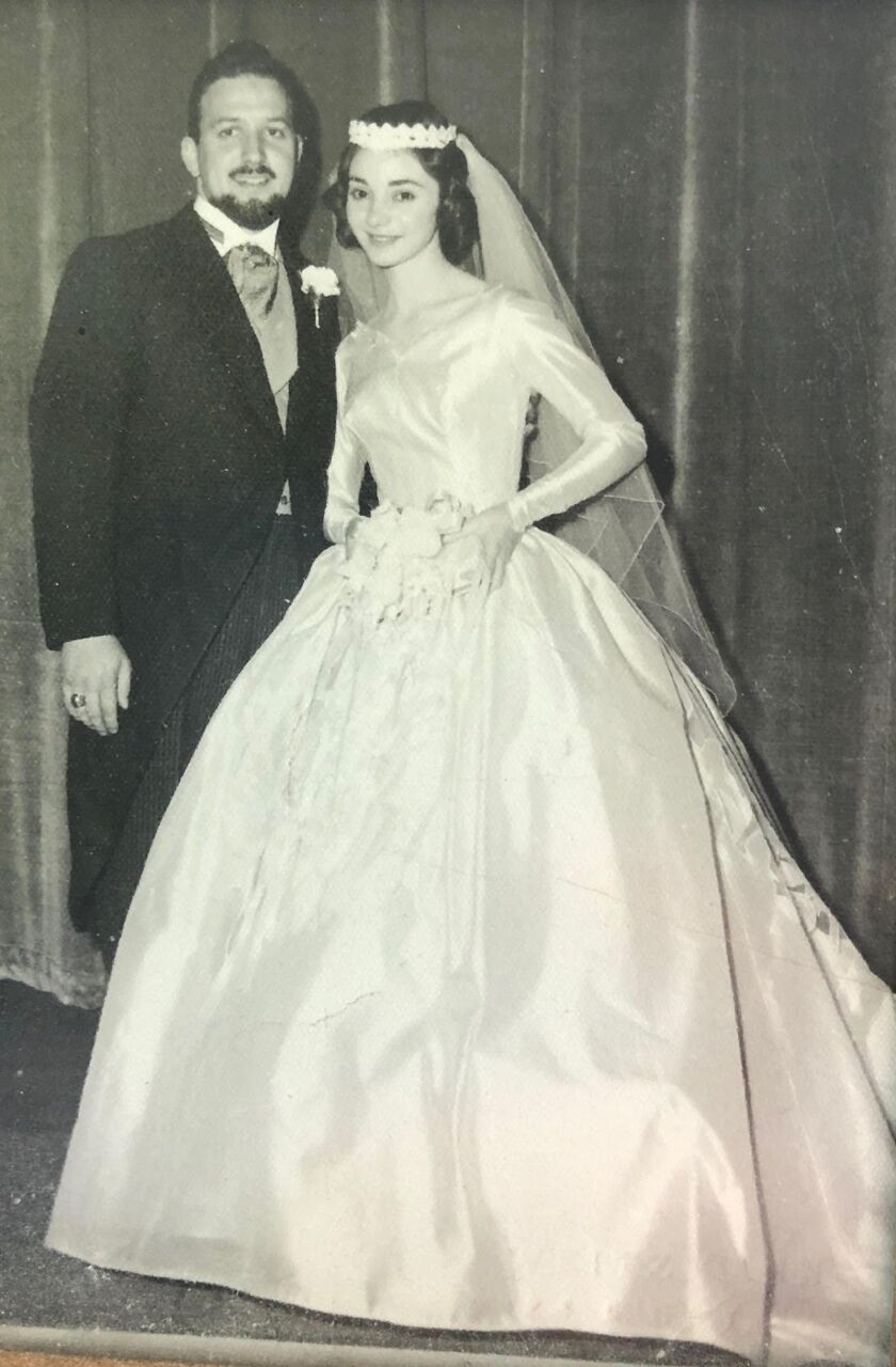 Leo and Helen Wolkow on their wedding day.
