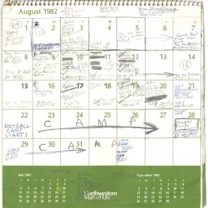 Brett Kavanaugh’s calendar, from the Summer of 1982. | Senate Judiciary Committee via AP