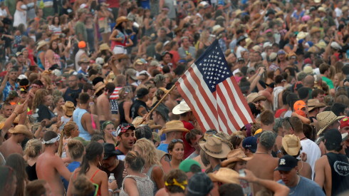 The crowd at the Country Thunder music festival near Twin Lakes, Wisconsin, shown in 2012.