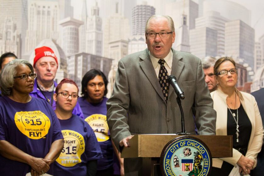 Tom Balanoff, president of SEIU Local 1. last year. File Photo. | Lou Foglia/Sun-Times