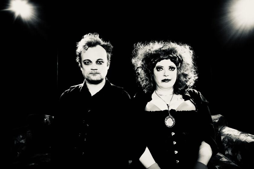 Kevin Webb and Caitlin Jackson in “Sweeney Todd: The Demon Barber of Fleet Street.”