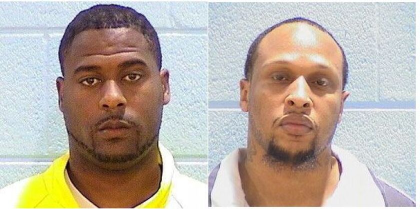 Michael Laster, left, and Jonathan Thompson, were charged in a double murder. | Police mug shots