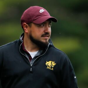 Marine coach John Cano looks on during the game against Phoenix.