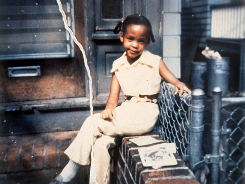 Whitney Houston is seen as a girl in a photo from “Whitney. ‘Can I Be Me.’ ” | REX/Shutterstock