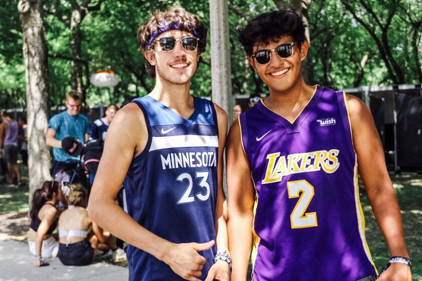 These Chicagoans declared their NBA loyalties. | Kate Scott/For the Sun-Times