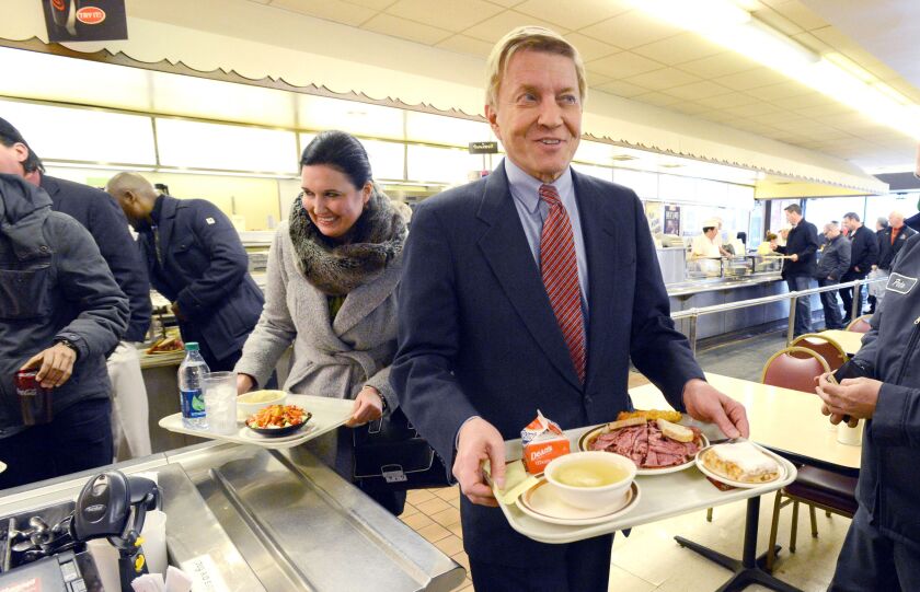 Bob Fioretti stops by Manny’s Deli for lunch. Tuesday, February 24, 2015 | Brian Jackson/ Sun-Times
