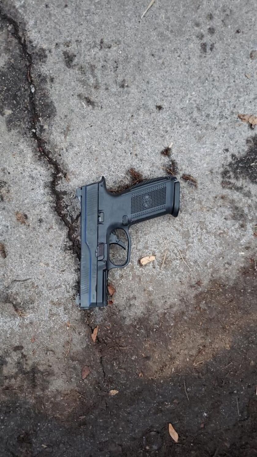 Chicago police recovered a gun after fatally shooting someone who allegedly shot another person and fired at officers Feb. 9, 2020, in the 3600 block of North Ashland Avenue.