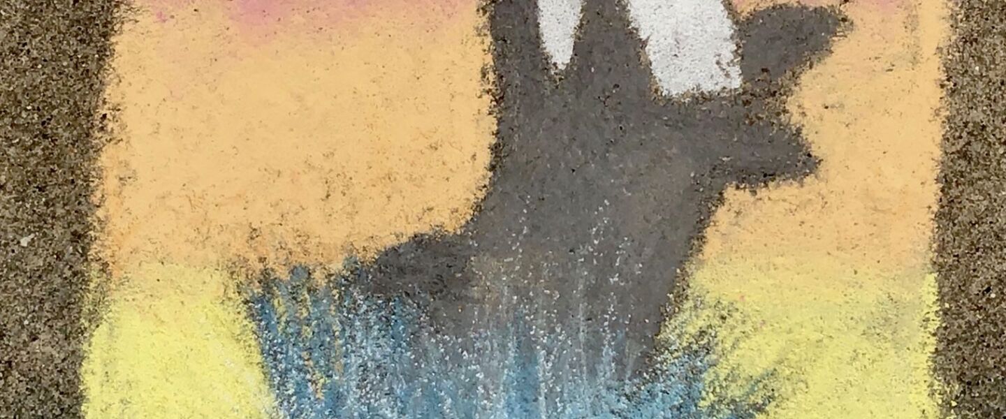 Chalk art by Riley P., 11, a sixth-grader at Henry Puffer Elementary School in Downers Grove.