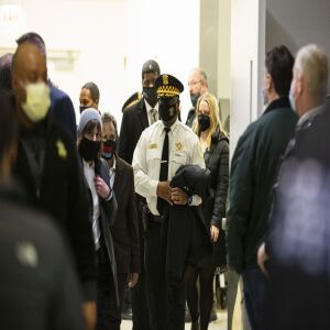 Chicago Police Supt. David Brown walks out to speak to media after the shooting of an off-duty police officer at the University of Chicago Medical Center, Monday afternoon, March 15, 2021.