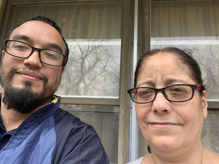 Luis Bermudez, whose sister Joanna died of COVID, and their mother Nancy Rodriguez all lived in Cicero during the first wave of the pandemic.