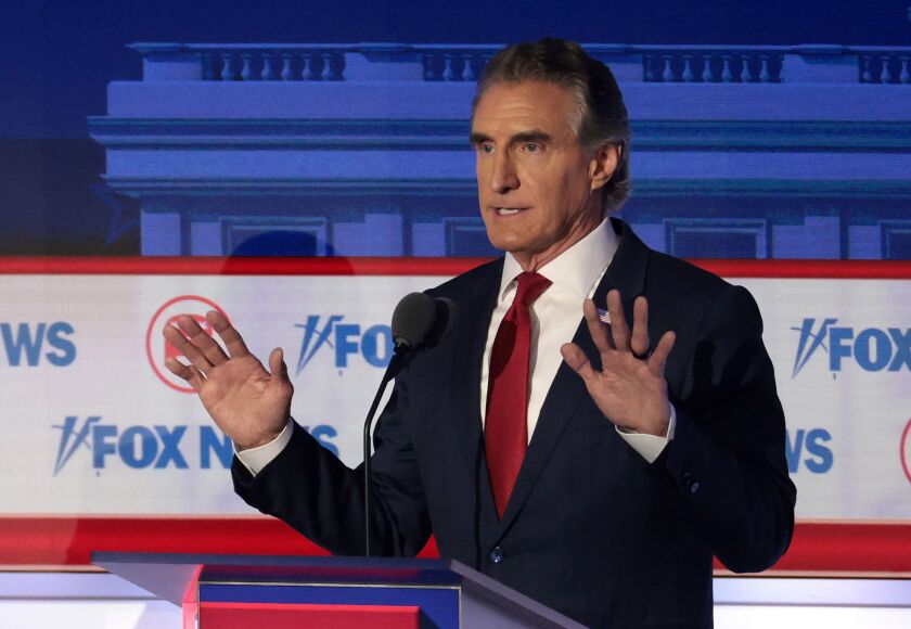 North Dakota Doug Burgum debate GOP primary Republican