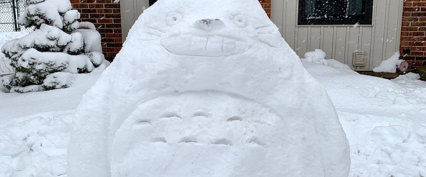 A fresh take on a snow creature by Amelia M., 18, a senior at Lake Park High School in Roselle.