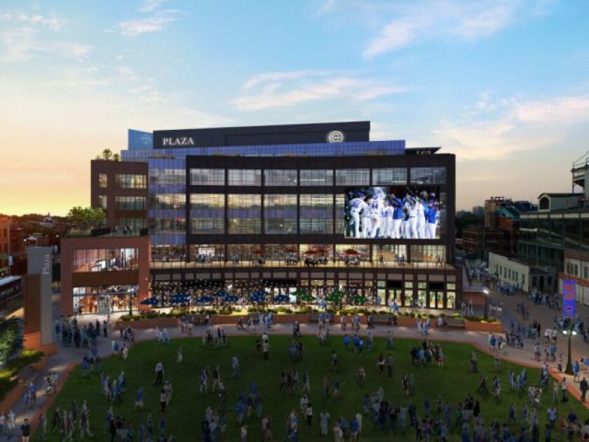 An architectural rendering of The Park at Wrigley. | Rendering provided by imagefiction.com