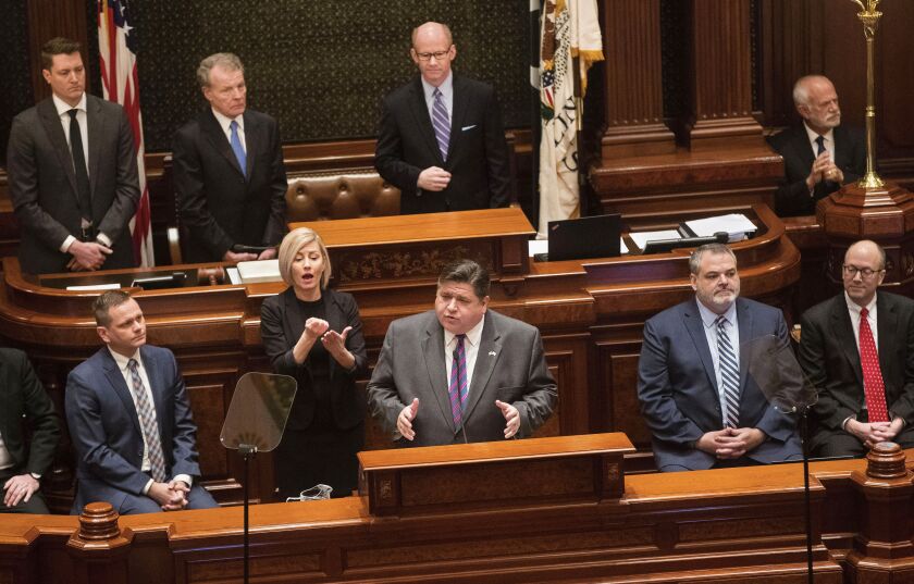 Gov. J.B. Pritzker delivers his State of the State address on Wednesday.