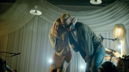 Hayley Williams sings with special guest Mike Kinsella of American Football during her show Tuesday, April 21 at Aragon Ballroom.