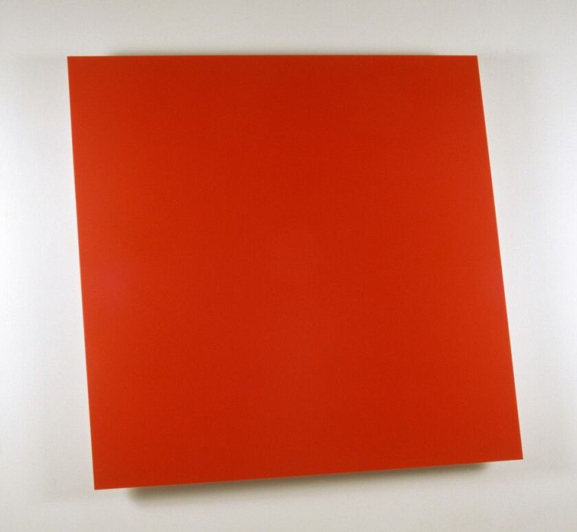 One of the six painted aluminum panels that comprise “The Chicago Panels” at the Art Institute of Chicago, by Ellsworth Kelly. | The Art Institute of Chicago. Harold L. Stuart Endowment, © Ellsworth Kelly