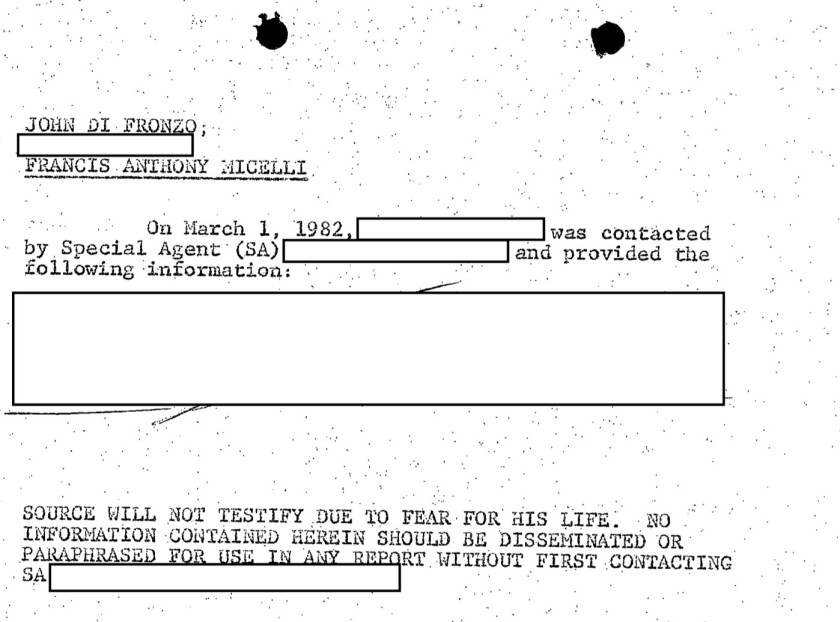FBI documents show the agency had plenty of mob informants, but often they wouldn’t testify out of fear for their lives.