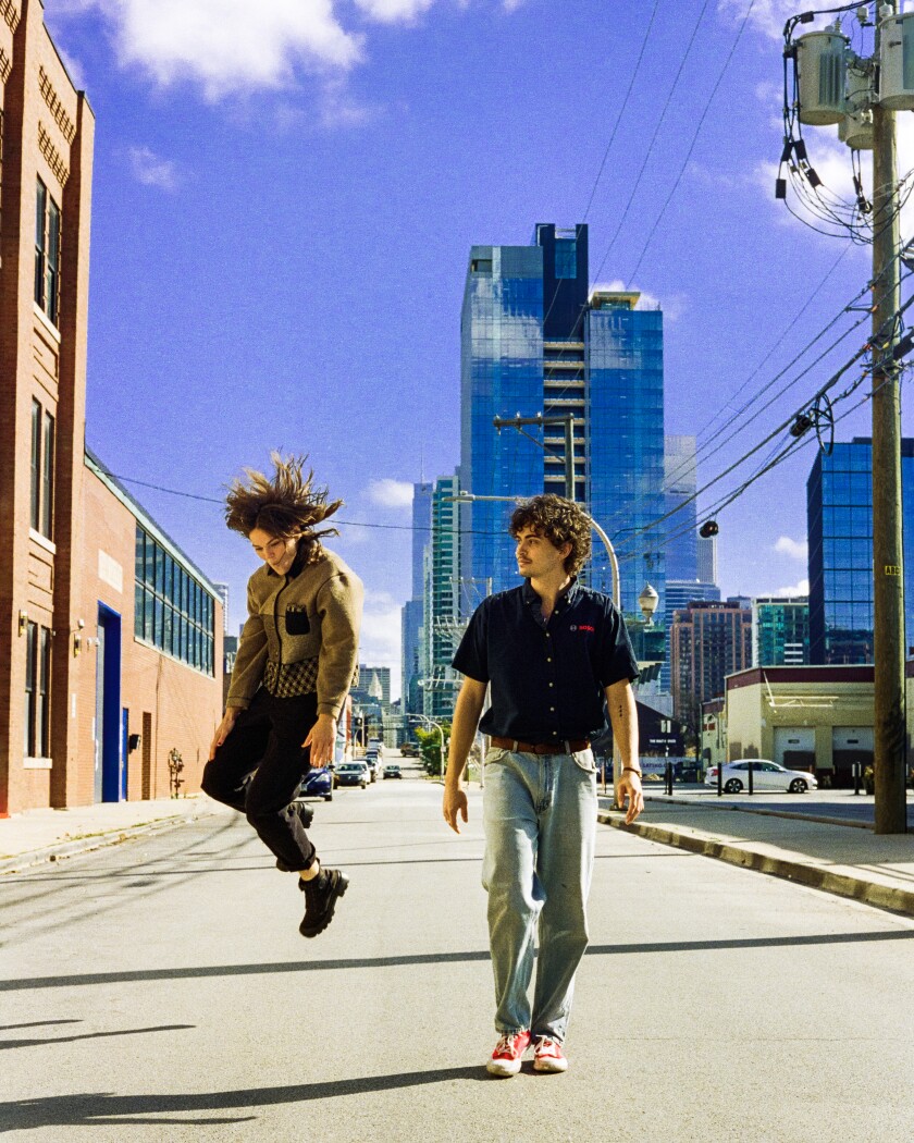 Friko features Drummer Bailey Minzenberger (left) and singer-guitarist Niko Kapetan.