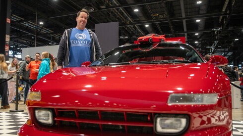 Matt Conger with his Toyota MR2. “I am so humbled,” Conger said of being selected to be among the inaugural group of cars chosen for the first Chi-Town Alley display.