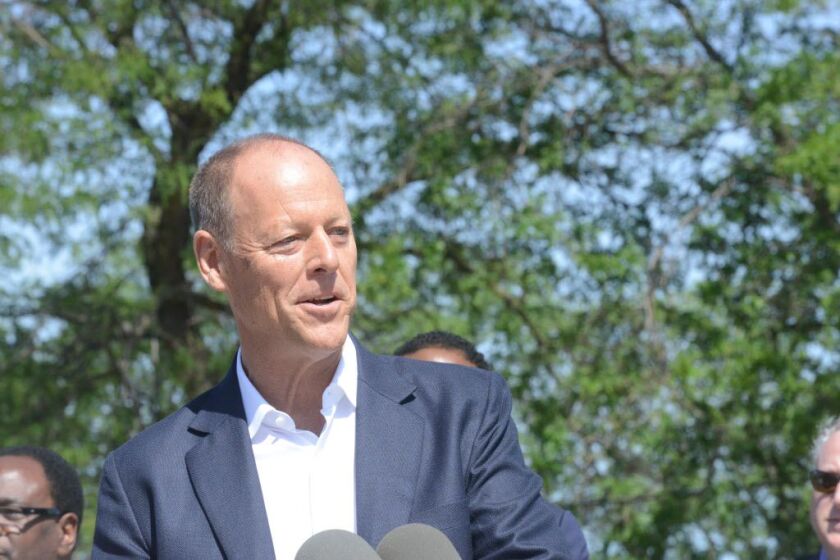 Whole Foods co-CEO Walter Robb, pictured at the groundbreaking for Englewood Square in July 2014. | Brian Jackson/ Sun-Times