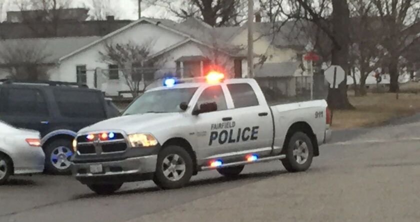 The police in Fairfield drive pickup trucks.