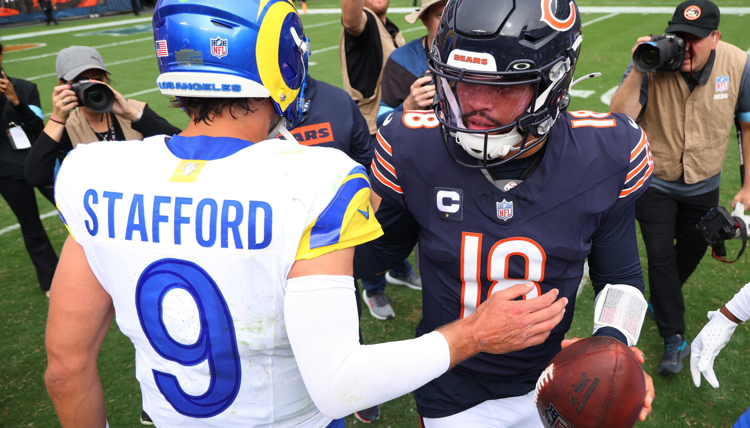 How Bears QB Caleb Williams learned to be more like the Rams’ Matthew Stafford How Bears QB Caleb Williams learned to be more like the Rams’ Matthew Stafford