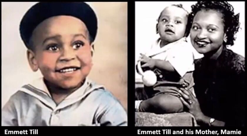 These archival family photos of Emmett Till were part of a presentation of the Chicago Department of Planning and Development in support of an ordinance landmarking the Emmett and Mamie Till-Mobley House Tuesday at a Zoom meeting of the Committee on Zoning, Landmarks and Building Standards. The City Council passed the ordinance Wednesday.