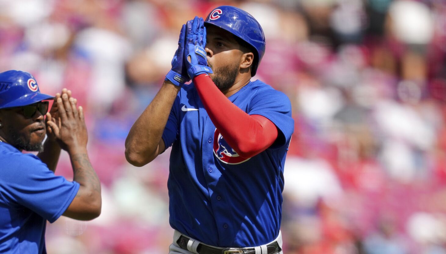 How Cubs closer Adbert Alzolay's infamous celebrations are tied to a  grounded approach - Chicago Sun-Times