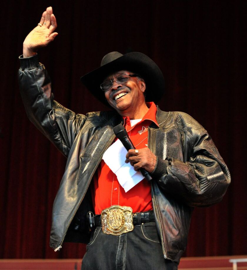 Herb Kent arrives on stage for the 40th Anniversary Soul Train concert on Sept. 5, 2011, at the Pritzker Pavilion. | Sun-Times file photo