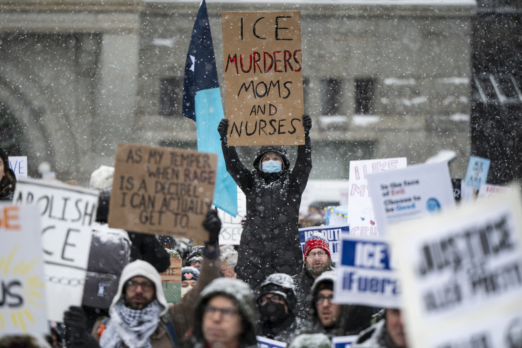 Protesters Demand Anti-ICE protesters demand justice after 2nd fatal shooting in ...