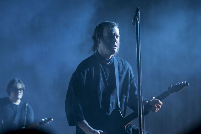 Nine Inch Nails performs Friday on the first day of Riot Fest in Douglas Park. | Ashlee Rezin/Sun-Times