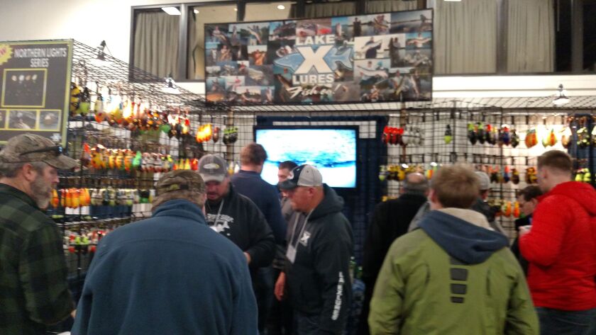 The hottest booth at the Muskie Expo Chicago last year.<br>Credit: Dale Bowman