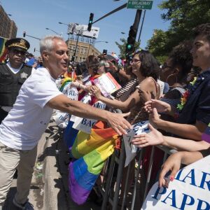 Chicago Mayor Rahm Emanuel in the 49th Chicago Pride Parade. | Rick Majewski/For the Sun-Times. |