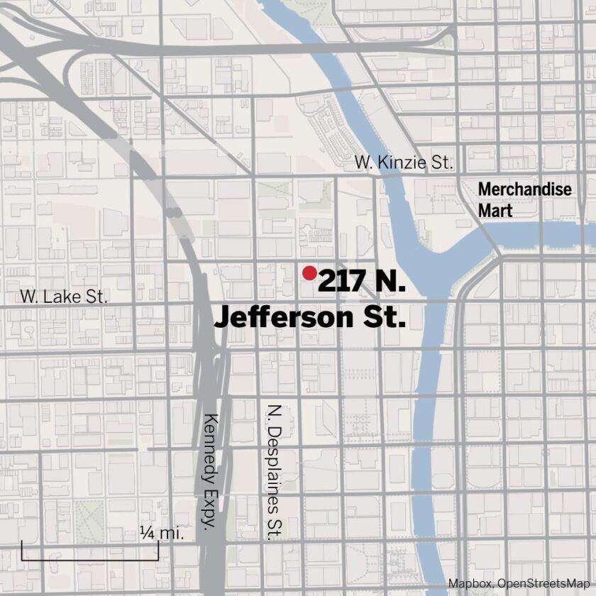 Map of 217 N. Jefferson