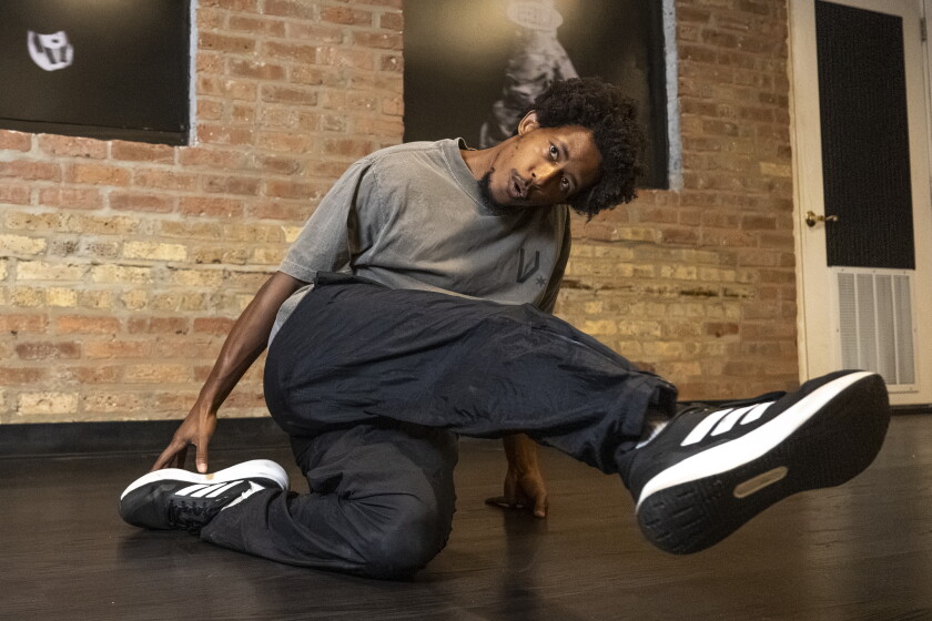 Phill Wood, a dancer who specializes in breaking, hip-hop and house styles.