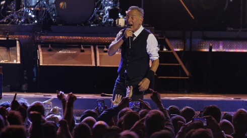 Bruce Springsteen performs Wednesday at the United Center.