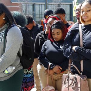 Peace Warriors from North Lawndale College Prep High School | AP Photo/Martha Irvine