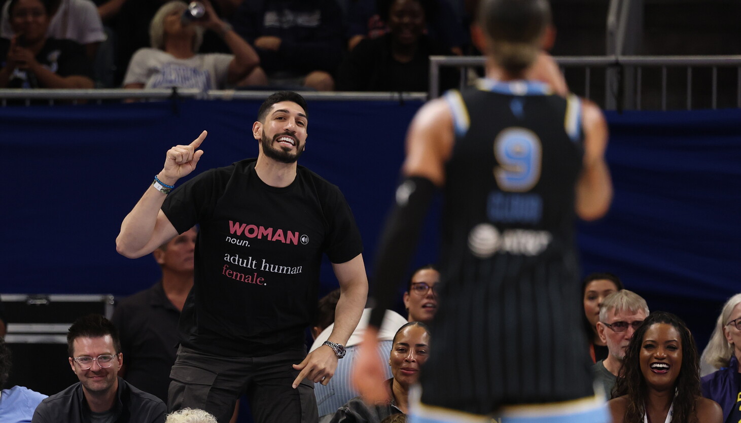 Enes Kanter Freedom brought middle-school energy to the WNBA