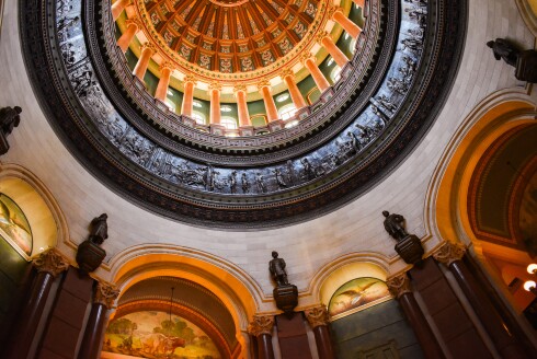 The rotunda of the Illinois State Capitol in Springfield, pictured on May 22, 2024.