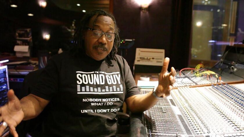 Sound engineer Danny Leake.