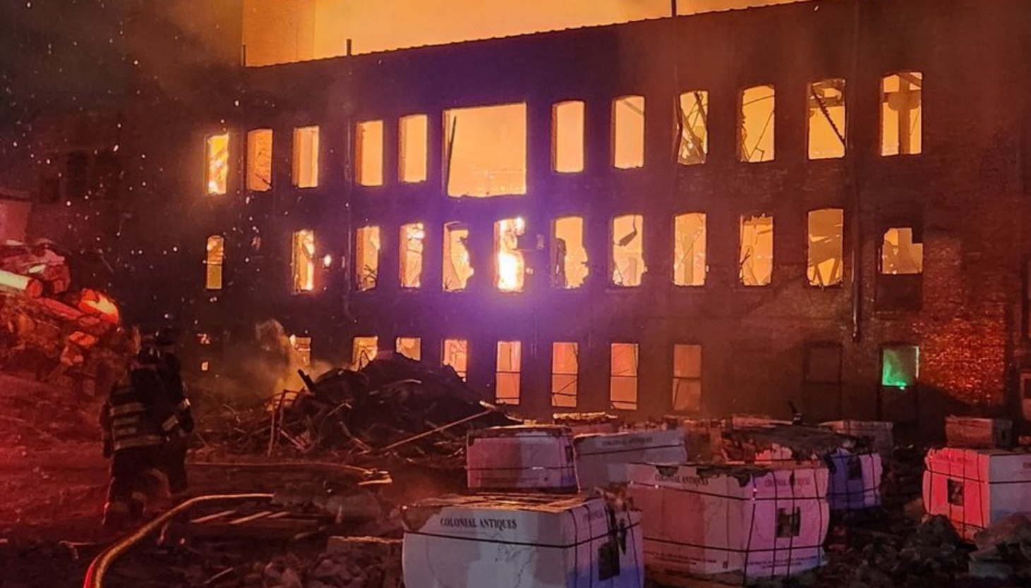 Fire Tears Through Historic Western Felt Works Factory Building in North Lawndale Fire Tears Through Historic Western Felt Works Factory Building in North Lawndale