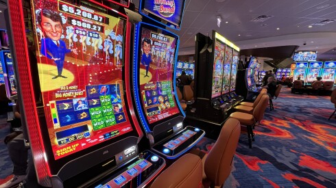 Inside Bally's Casino Chicago's temporary gambling complex at the old Medinah Temple, 600 N. Wabash Ave.
