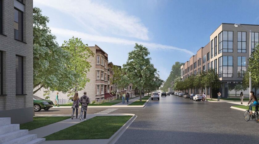 Rendering of new Ogden Commons development in North Lawndale. | Provided: Solomon Cordwell Buenz