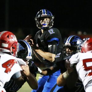 Lincoln-Way East’s Jack Baltz (12). Allen Cunningham/For the Sun-Times.