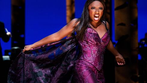 Montego Glover as The Witch in “Into the Woods.” Credit: Matthew Murphy for MurphyMade