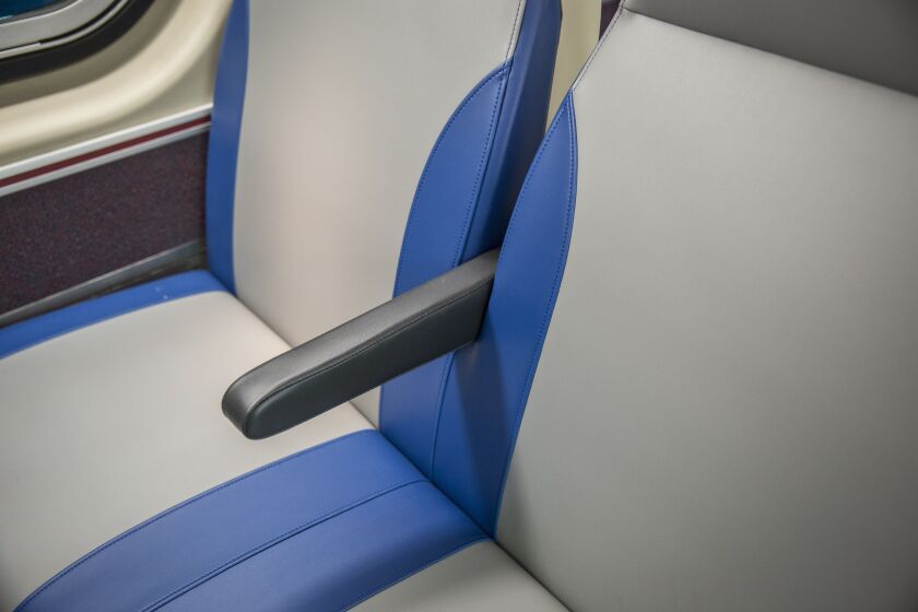 After testing these airline-style seats in a limited trial, Metra will make slight modifications before installing them. | Rich Hein/Sun-Times