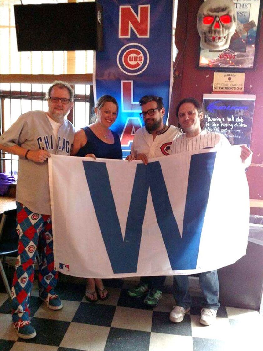 Kevin Burley (left), owner of Milan’s Lounge, with manager Paige Wilkinson and bartenders Chris Johnson and Vince Giusti. | Provided photo
