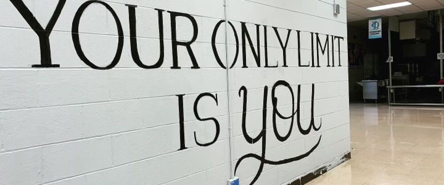 The large message of “your only limit is you” was painted at Martin Luther King Jr. College Preparatory High School Jan. 18 as part of the “MLK Jr. Day of Service.”